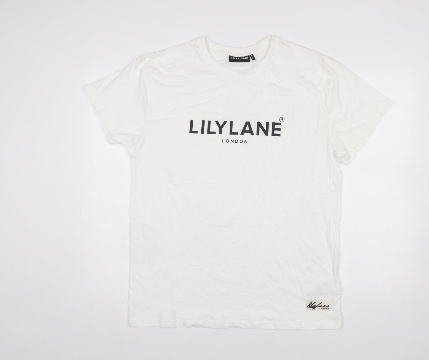 Mens UK Size M LilyLane London White  T-Shirt