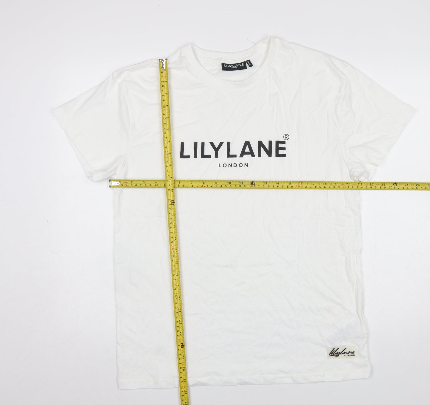Mens UK Size M LilyLane London White  T-Shirt