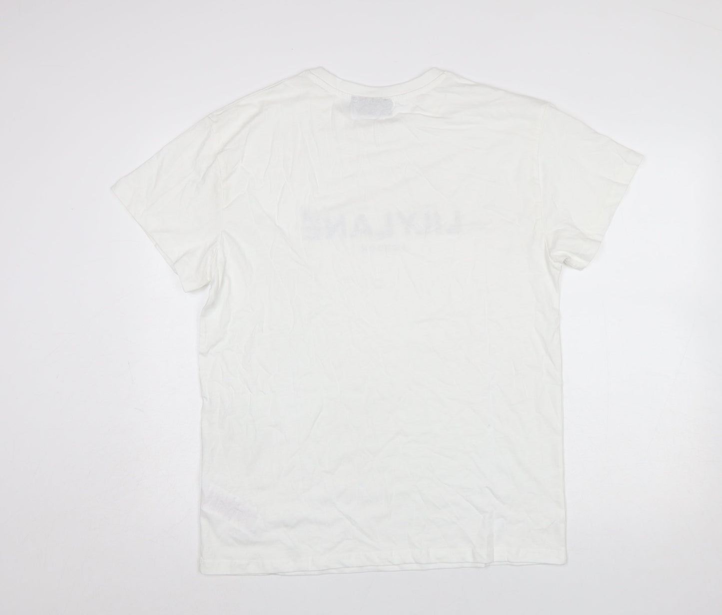 Mens UK Size M LilyLane London White  T-Shirt