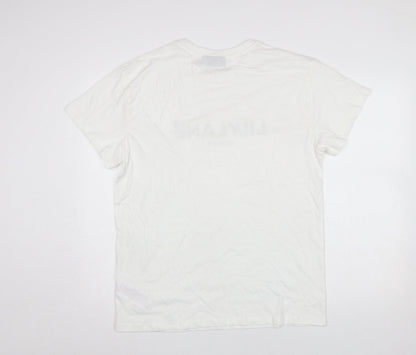 Mens UK Size M LilyLane London White  T-Shirt