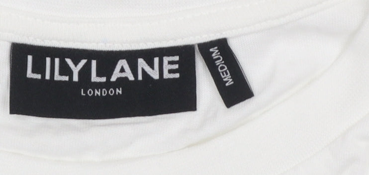Mens UK Size M LilyLane London White  T-Shirt