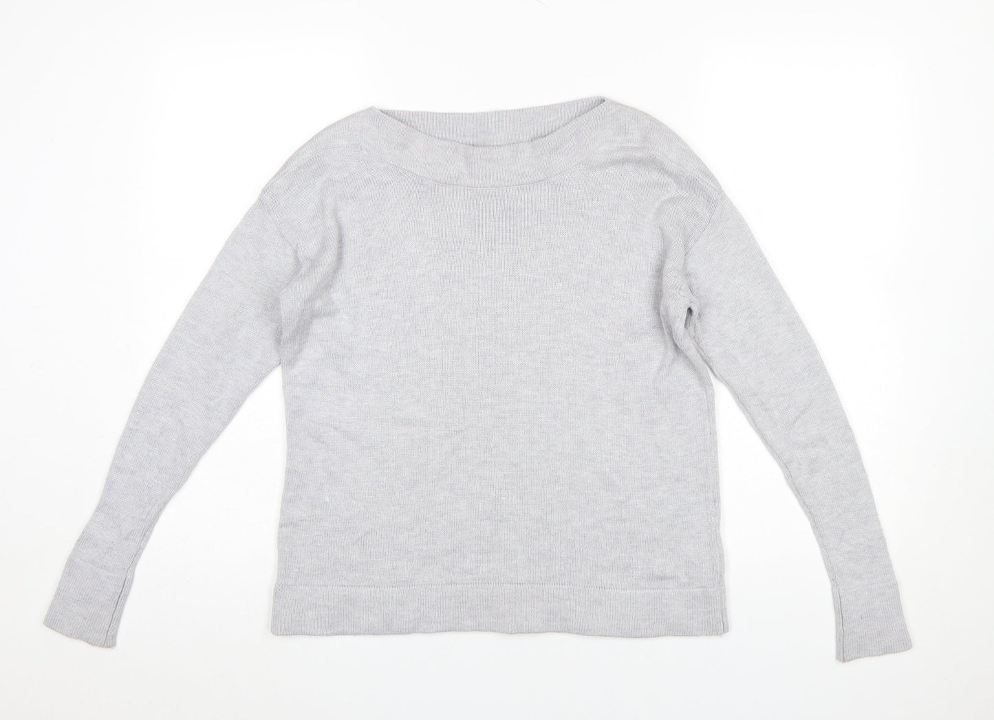 Womens UK Size 8 The White Company Grey Pullover Jumper