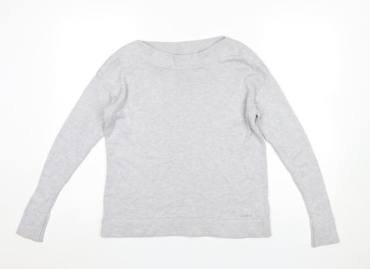 Womens UK Size 8 The White Company Grey Pullover Jumper