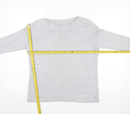 Womens UK Size 8 The White Company Grey Pullover Jumper