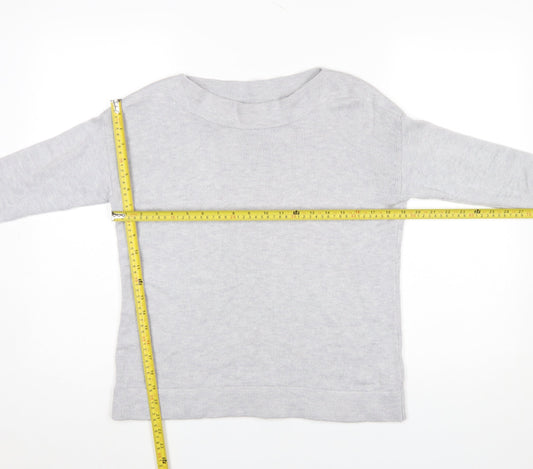 Womens UK Size 8 The White Company Grey Pullover Jumper