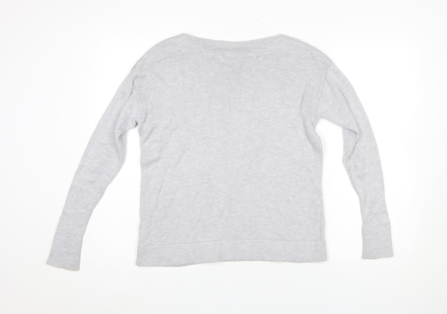 Womens UK Size 8 The White Company Grey Pullover Jumper
