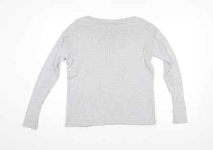 Womens UK Size 8 The White Company Grey Pullover Jumper