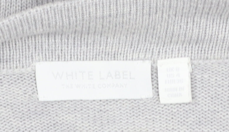 Womens UK Size 8 The White Company Grey Pullover Jumper