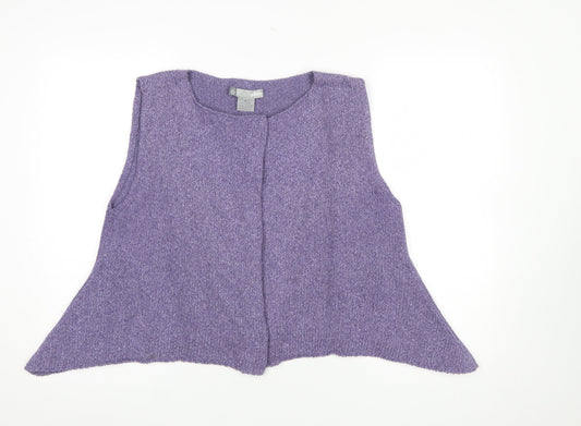 Womens UK Size M Pôles Purple Vest Jumper