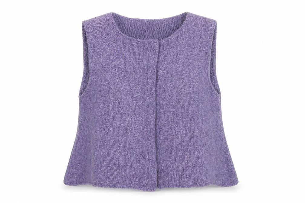 Womens UK Size M Pôles Purple Vest Jumper