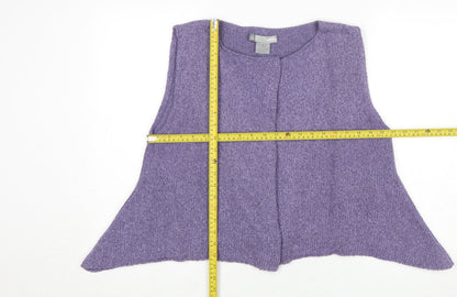 Womens UK Size M Pôles Purple Vest Jumper