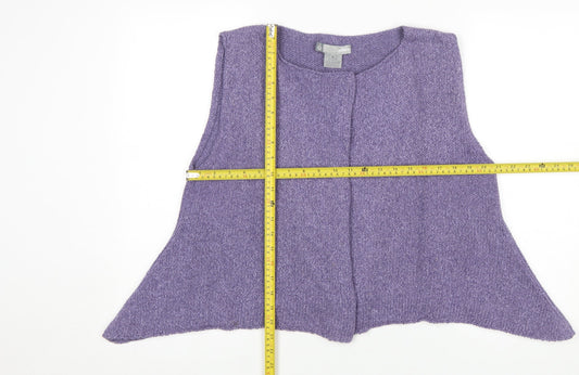 Womens UK Size M Pôles Purple Vest Jumper