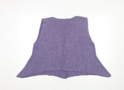 Womens UK Size M Pôles Purple Vest Jumper