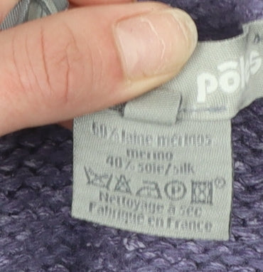 Womens UK Size M Pôles Purple Vest Jumper