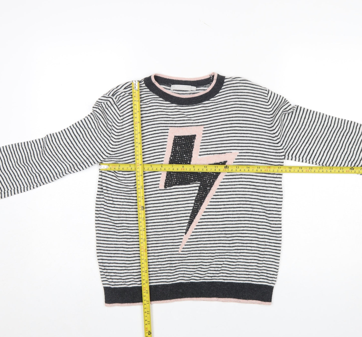 Girls UK Size 11-12 Years Mintie by Mint Velvet Black Pullover Jumper