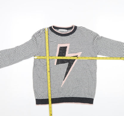 Girls UK Size 11-12 Years Mintie by Mint Velvet Black Pullover Jumper