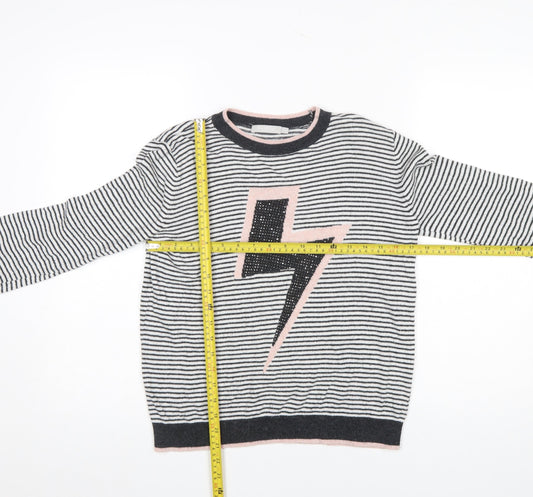 Girls UK Size 11-12 Years Mintie by Mint Velvet Black Pullover Jumper