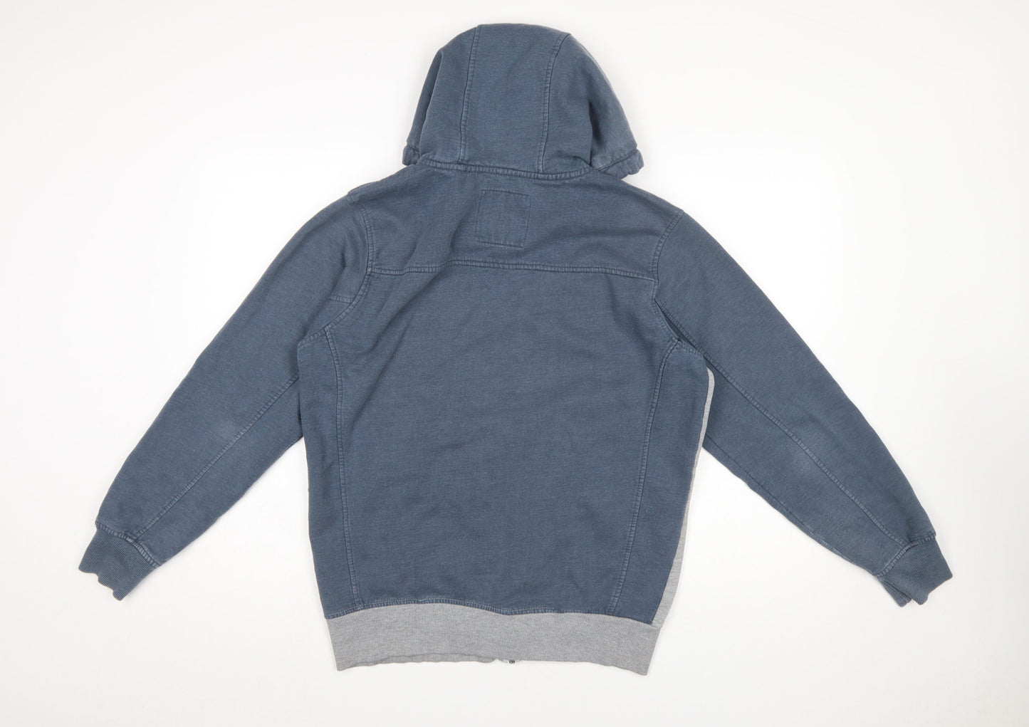 Mens UK Size M CENTERED Grey Full Zip Hoodie