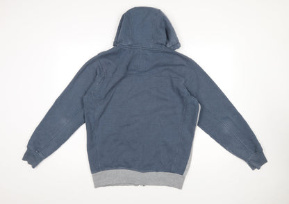 Mens UK Size M CENTERED Grey Full Zip Hoodie