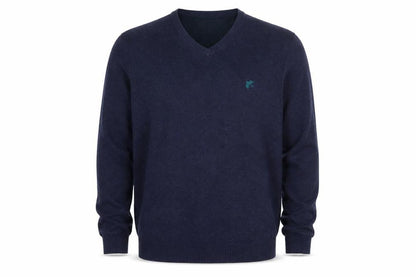 Mens UK Size XL Racing Green Blue Pullover Jumper