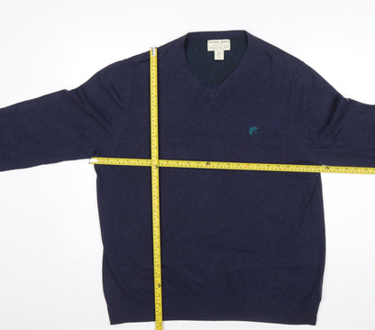Mens UK Size XL Racing Green Blue Pullover Jumper