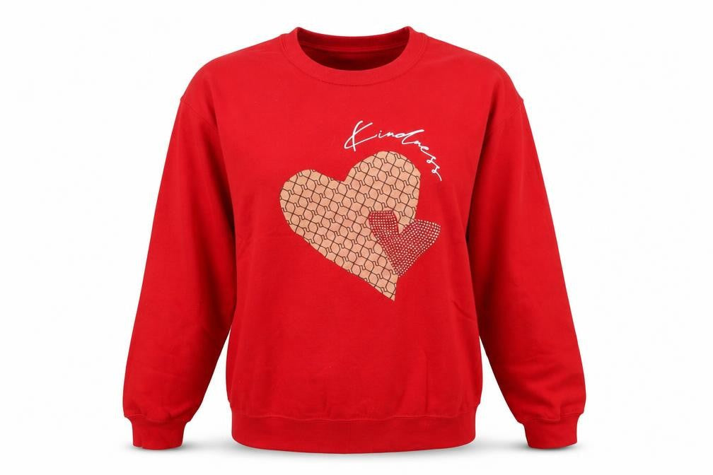 Womens UK Size S River Island Red Pullover Sweatshirt