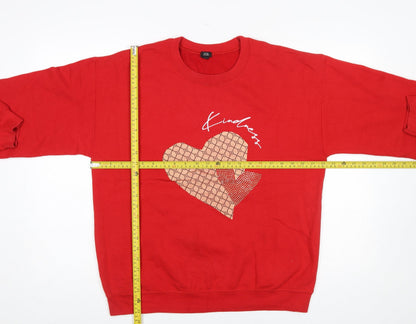 Womens UK Size S River Island Red Pullover Sweatshirt