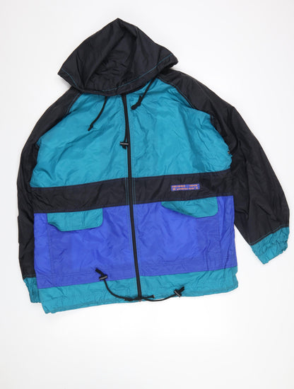 Mens UK Size M Marcel Clair Blue Windbreaker Coat