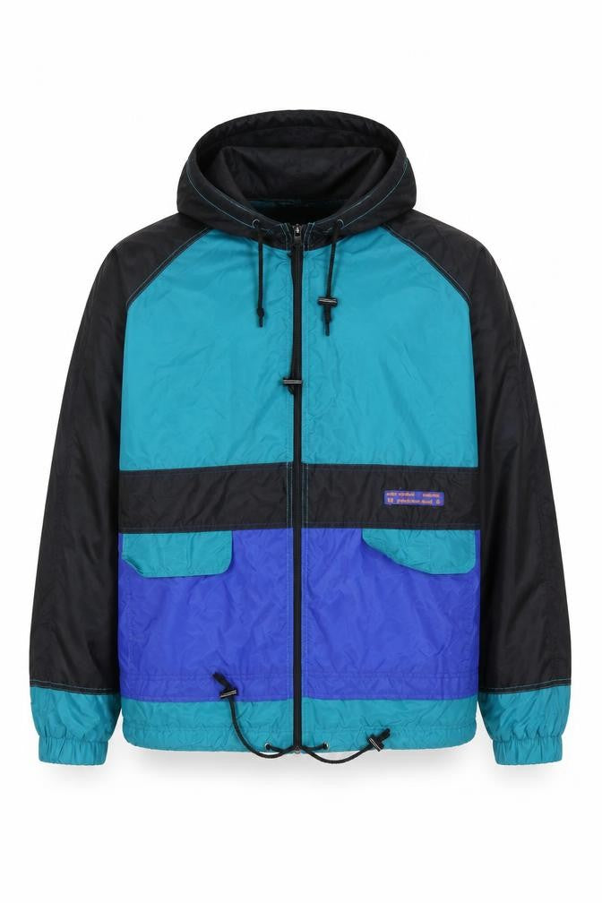 Mens UK Size M Marcel Clair Blue Windbreaker Coat