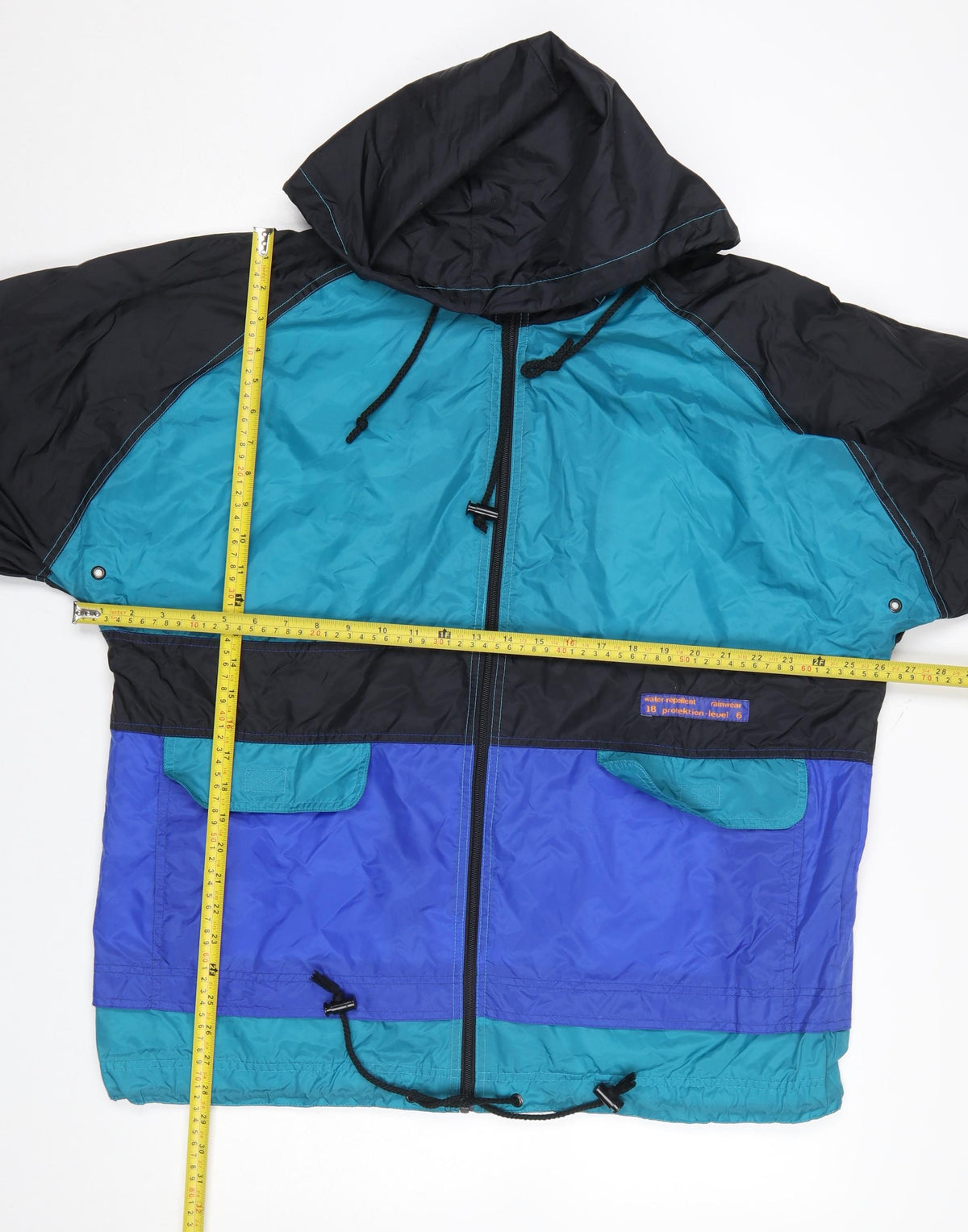 Mens UK Size M Marcel Clair Blue Windbreaker Coat