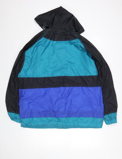 Mens UK Size M Marcel Clair Blue Windbreaker Coat
