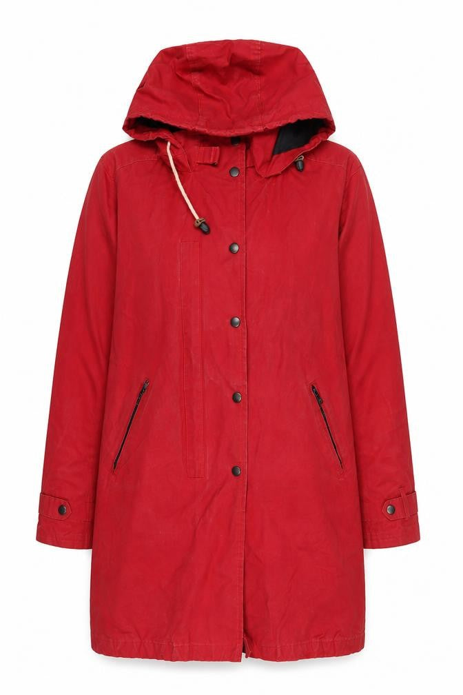 Womens UK Size 12 Celtic & Co. Red Parka Coat