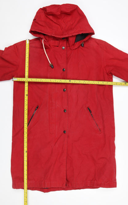 Womens UK Size 12 Celtic & Co. Red Parka Coat
