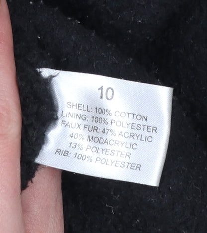 Womens UK Size 10 Label Lab Green Parka Coat