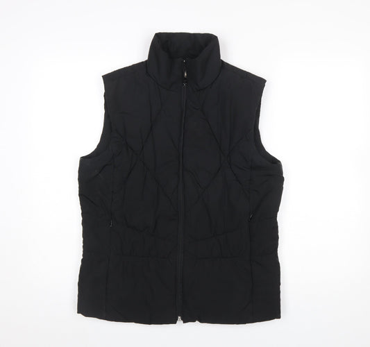 TU Women's Black Quilted Padded Waistcoat Size 14