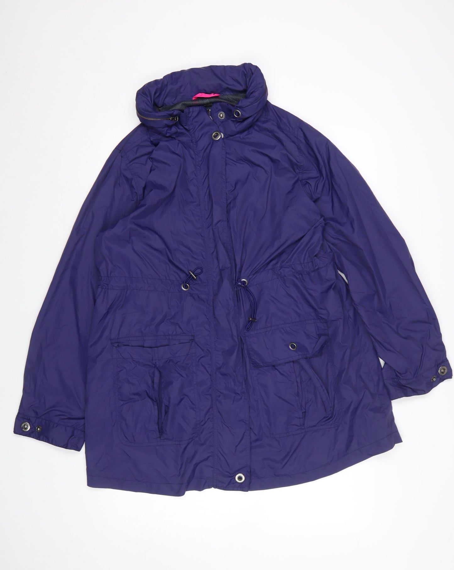 Womens UK Size M Verge Blue Anorak Coat
