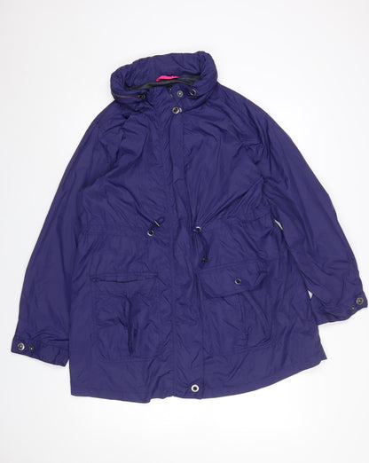 Womens UK Size M Verge Blue Anorak Coat