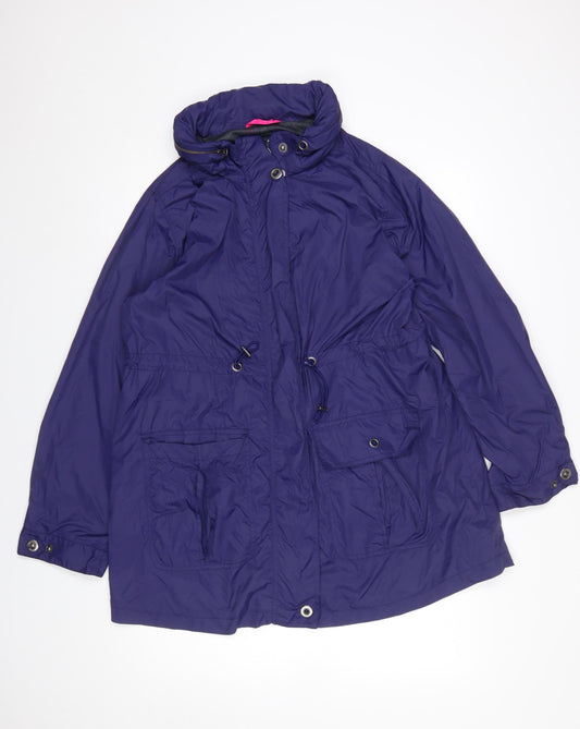 Womens UK Size M Verge Blue Anorak Coat