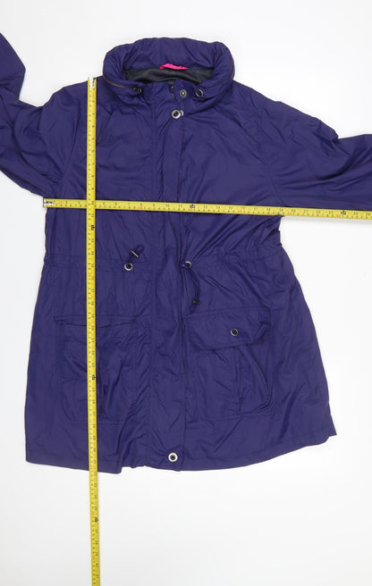 Womens UK Size M Verge Blue Anorak Coat
