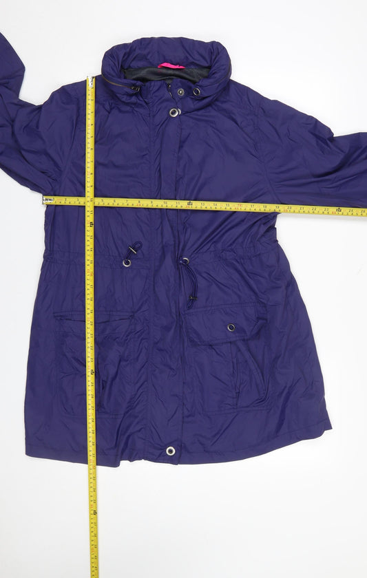 Womens UK Size M Verge Blue Anorak Coat