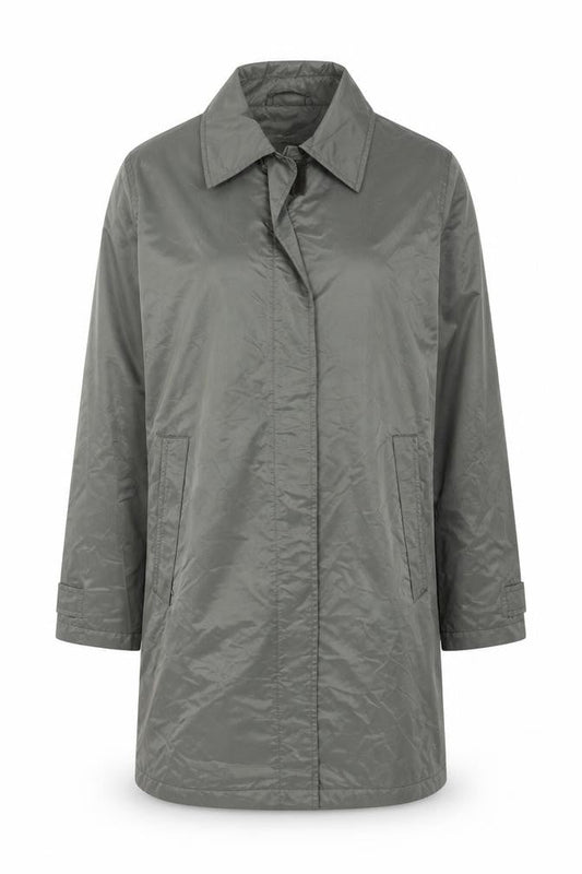 Womens UK Size M QS Clothing Grey Rain Coat