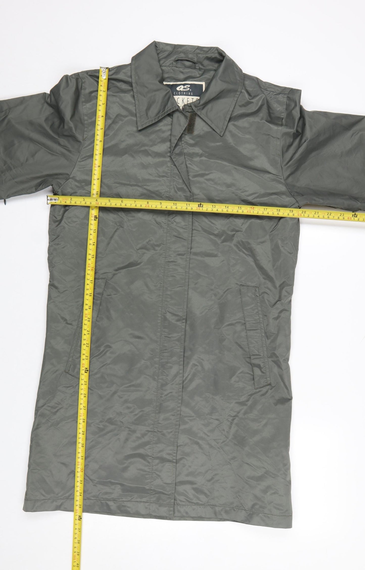 Womens UK Size M QS Clothing Grey Rain Coat