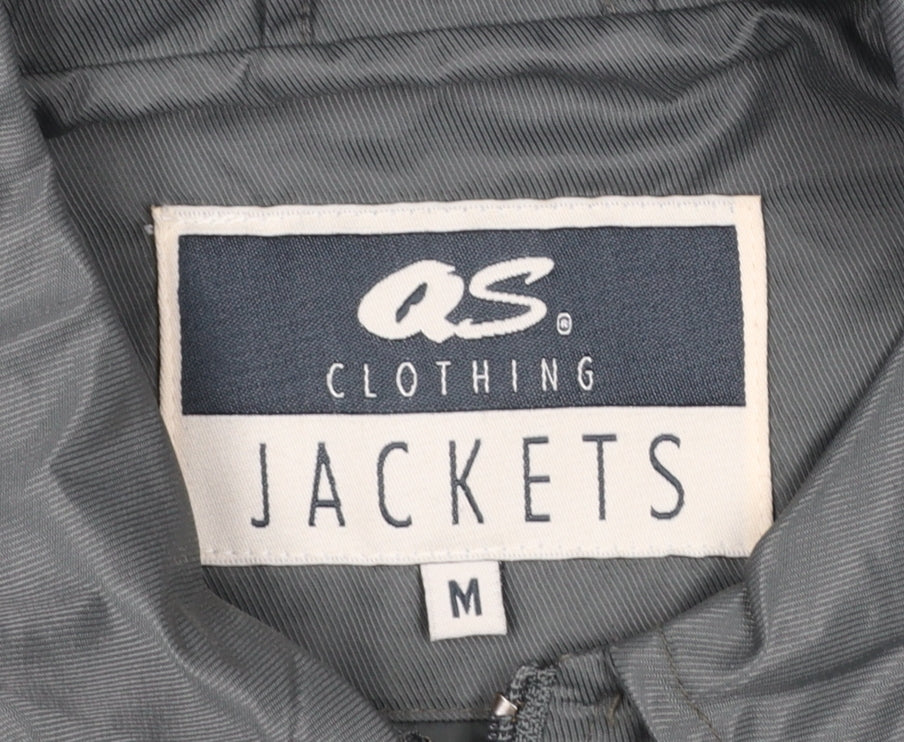 Womens UK Size M QS Clothing Grey Rain Coat