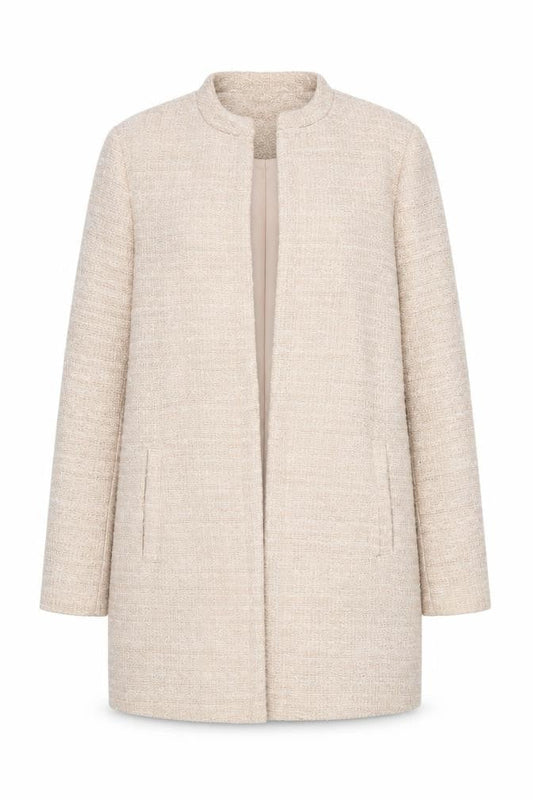 Womens UK Size 8 New Look Beige Overcoat