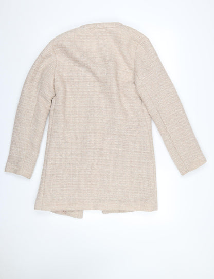 Womens UK Size 8 New Look Beige Overcoat
