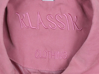 Womens UK Size 12 Klassik Pink Overcoat