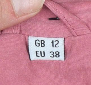 Womens UK Size 12 Klassik Pink Overcoat