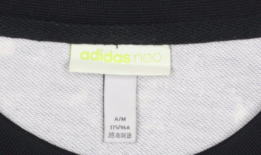 Mens UK Size M adidas Black Pullover Sweatshirt