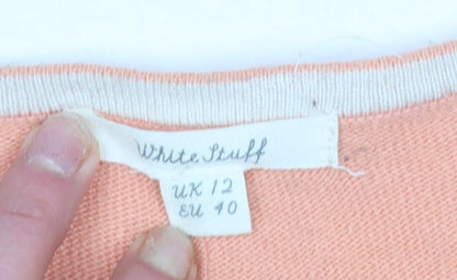 Womens UK Size 12 White Stuff Pink Pullover Jumper