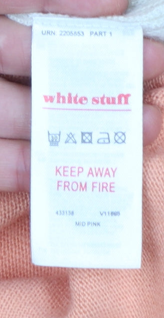 Womens UK Size 12 White Stuff Pink Pullover Jumper